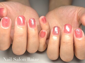 ライズ 本町店(Raize)/塗りかけネイル/ピンク/ショート