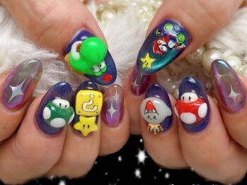 お客様オーダー推し活痛ネイル