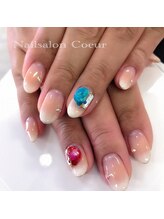 ネイルサロン クール(Nailsalon Coeur)/ 乳白色グラデーション