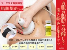 【期間限定】脂肪分解レモンボトル×痩身コース《お腹集中ケア》