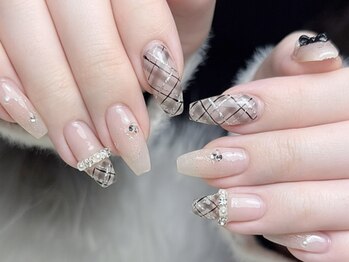 モモ(Momo)の写真/【予算で選べる価格設定が嬉しい♪】上品×シンプルも贅沢アートも思いのまま！自爪を削らないパラジェル◎