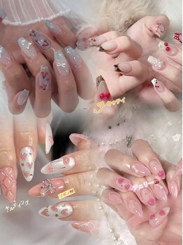リナネイルサロン 池袋(Lina nail salon)の写真/【自爪ワンカラー/フラッシュ￥3,500☆】デザインに迷う初心者さんにもオススメ！丁寧な施術が自慢です♪