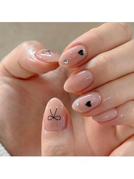 Searlin Nail 新宿店【長さだし・持ち込み・マグネット】の写真/韓国風・ワンホン・ちゅるんネイルが人気♪上品さと可愛さを兼ね備えた最旬デザインをご提案します♪