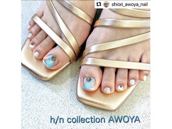 アオヤ(h/n collection AWOYA)/爽やかターコイズネイル