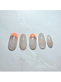 透け感フレンチ