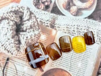 ネイルサロン&スクール ジーナ(GINA)/手書きチェックネイル