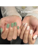 ネイル ウサミミ(Nail UsaMimi)/アシメネイル