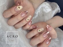 アクロネイル アンド アイ(ACRO NAIL&EYE)/ぷっくりフラワーネイル