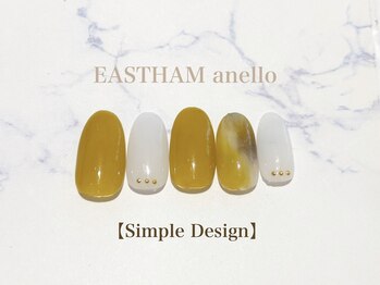 イーストハムアネーロネイル(EAST HAM anello nail)/9・10月定額シンプルデザイン