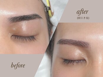 アイブロウ&まつげパーマ mi-Re【ミーレ】【3/20オープン（予定）】/メンズも「間引き」