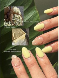 イエロー/フラワー/春/パステル