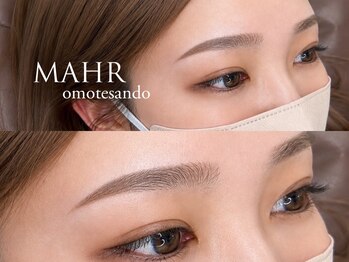 マール 表参道店(MAHR)の写真/【アイブロウスタイリング/ブロウラミネーション/眉毛カラー】あなただけの似合う眉毛で一気に垢抜け♪*.。