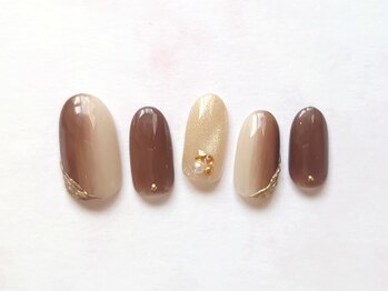 ネイルサロン ブリスト 新宿店(Nail Salon Blisst)/ニュアンスブラウン