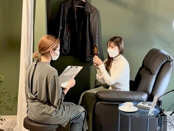 アレン プリュス(allen plus)/アイブロウ終了後に鏡でご確認