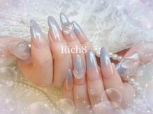 ネイルアンドまつげエクステ リッチエイト 原宿店(Rich8)/オーロラピンクグラデーション