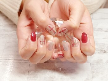 オルタンシア(Ortensia)/チェック柄ネイル