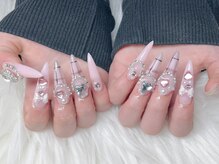 ネイルアルバ(Nail ALBA)/チェック柄ネイル