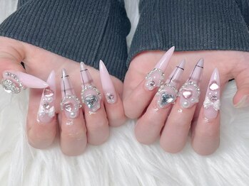 ネイルアルバ(Nail ALBA)/チェック柄ネイル