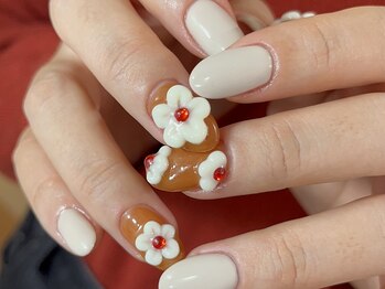 ルカ 原宿(lux)/フラワー × ワンカラー