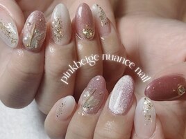 ピンクニュアンスネイル