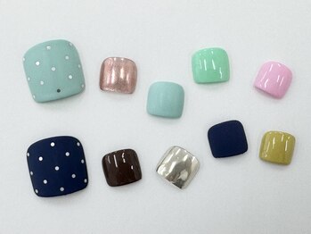 ネイルサロン クイール 小山店(NAIL SALON QUILL)/ワンカラー×ミラー×ホログラム