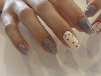 バレンタイン/ハートネイル