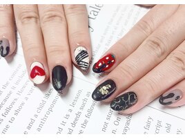 バレンタインネイル