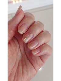 シンプルベージュネイル