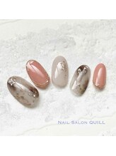 ネイルサロン クイル(QUILL)/９月白べっ甲（３）