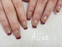 エリナネイルサロン池袋(Alina Nail Salon)/ベースありフレンチ
