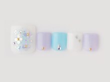 ネイルサロンアビー 北千住店(abbie)/【紫陽花フット2020】¥12529