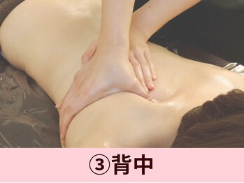 クイーンズチャーム(Queen's Charm)/全身マッサージの流れ★3 背中