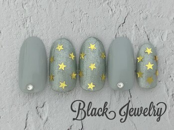 ブラックジュエリー(Black jewelry)/スターネイル