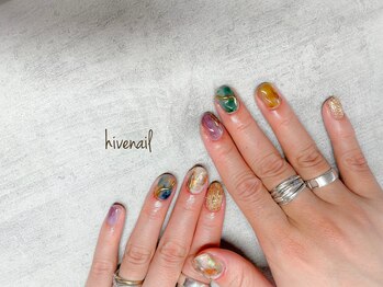 ハイブネイル(Hive nail)/個性的ニュアンス