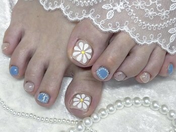 ミナミネイル(MINAMI NAIL)/ぷっくりお花ネイル9500円