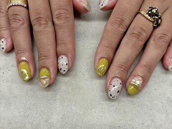ネイルサロン ドゥ(Nail Salon Doux)/【ラテリア】ピスタチオネイル