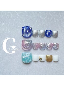 グランドール(GLANDOLL)/夏フットデザイン
