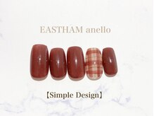 イーストハムアネーロネイル(EAST HAM anello nail)/定額シンプルデザイン