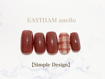 イーストハムアネーロネイル(EAST HAM anello nail)/定額シンプルデザイン