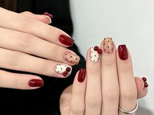 センスネイル 自由が丘店(Sense Nail)/クリスマス/冬ネイル/ボルドー