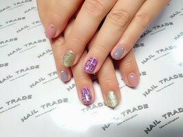 ツィード柄ネイル