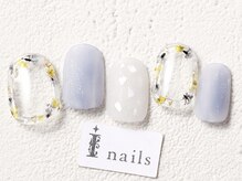 アイネイルズ 渋谷店(I nails)/かこみ押し花￥9480