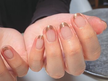 ミラーフレンチネイル