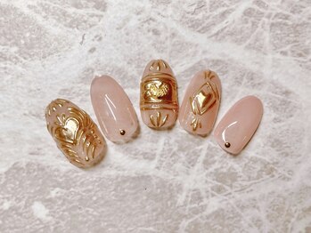 ジュアール(JuAR)/ハートミラーネイル