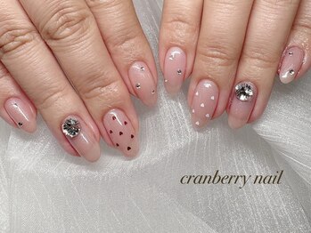 クランベリーネイル 代官山 恵比寿(cranberry nail)/ミニハートホロデザイン
