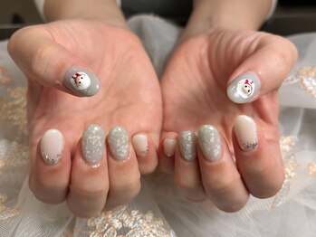 雪だるまネイル♪