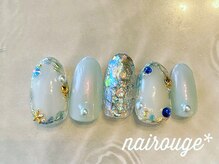 ネイル―ジュ 札幌大通店(nairouge*)/ミルクプールシェルネイル♪
