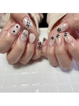 プリュネ(Prune)/花/マグネット/リボン