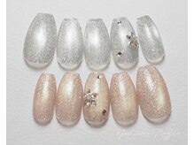 ネイルサロン ラフィネ(Raffine)/雪の結晶ネイル