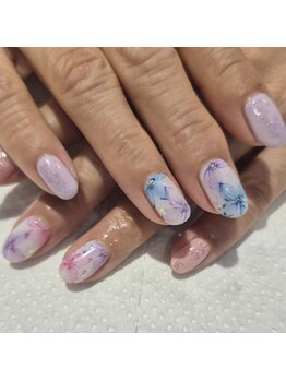 ネイルサロン マリポーサ(Nail Salon MARIPOSA)の写真/【フルオーダーデザイン¥8700】持ち込み/ショートネイル/フラッシュ/ミラー◎カラー・パーツ多数ご用意☆